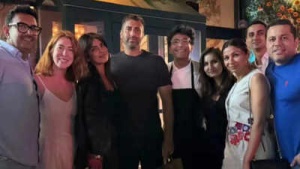 Priyanka Chopra enjoys dinner at Vikas Khanna’s Bungalow in NYC; chef dedicates ceiling decor to Malti Marie