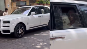 Shah Rukh Khan enjoys a Sunday drive in a luxurious Rs 10 crore car, but his adorable dog steals the spotlight: PICS