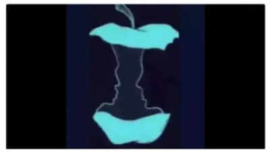 What You See First in This Optical Illusion Reveals Key Personality Traits: Apple Core or Hidden Faces?