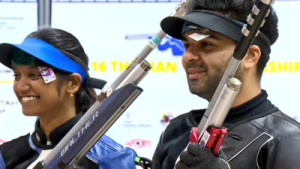 Asian Championships: Elavenil Valarivan and Arjun Babuta Secure Gold in 10m Air Rifle Mixed Team Event