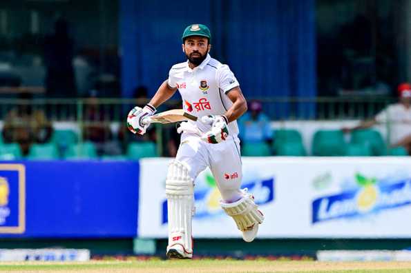 Bangladesh's Shadman Islam played a patient innings on a difficult day.